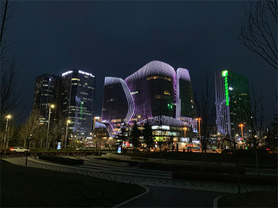 정저우 집외·타그 쇼핑센터 복합빌딩 야경 조명공사